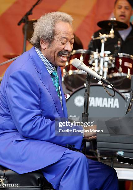 Allen Toussaint at the 2010 New Orleans Jazz & Heritage Festival Presented By Shell, at the Fair Grounds Race Course on April 30, 2010 in New...