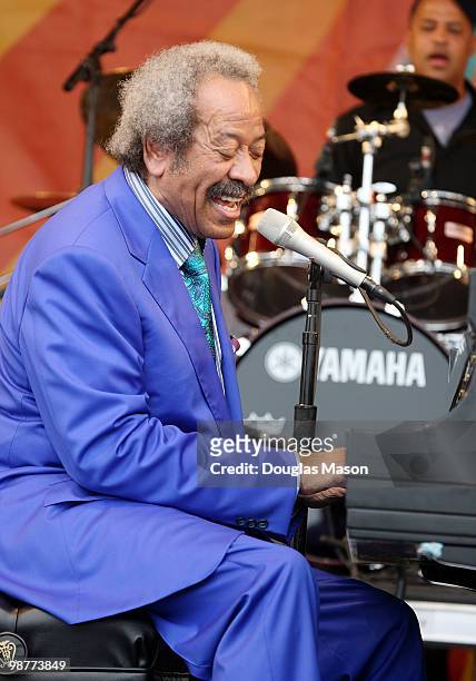 Allen Toussaint at the 2010 New Orleans Jazz & Heritage Festival Presented By Shell, at the Fair Grounds Race Course on April 30, 2010 in New...