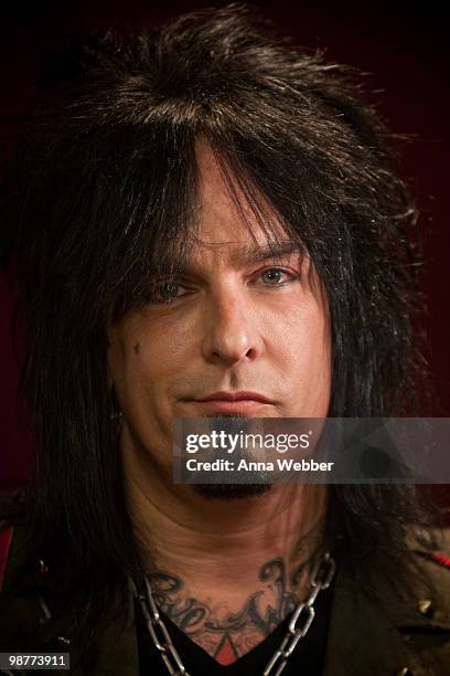 Musician Nikki Sixx of Motley Crue at the OZZFEST 2010 Press Conference on April 30, 2010 in Los Angeles, California.