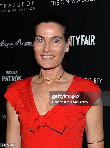 Jennifer Creel attends the Cinema Society with Vanity Fair & Ambrosi Abrianna after party for the of "Ultrasuede: In Search of Halston" premiere...