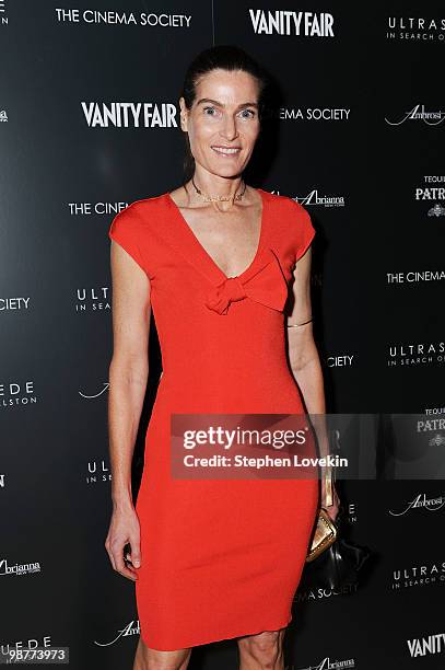 Jennifer Creel attends the Cinema Society with Vanity Fair & Ambrosi Abrianna after party for the of "Ultrasuede: In Search of Halston" premiere...