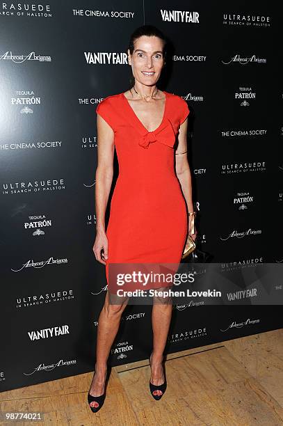 Jennifer Creel attends the Cinema Society with Vanity Fair & Ambrosi Abrianna after party for the of "Ultrasuede: In Search of Halston" premiere...