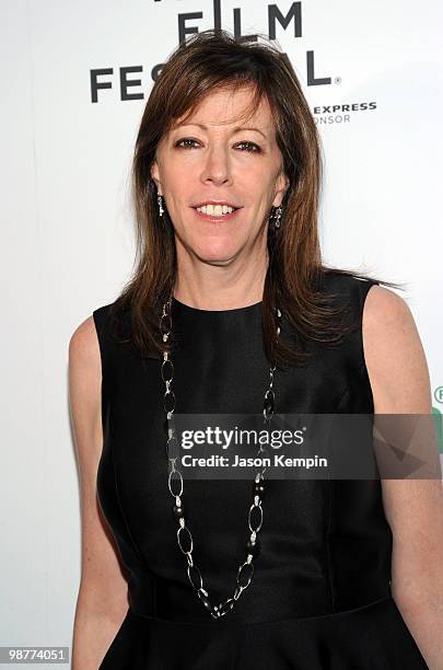 Tribeca Film Festival co-founders Jane Rosenthal attends the Closing Night Party for "Freakonomics" during the 2010 Tribeca Film Festival at Thalassa...