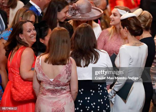 Angelina Jolie, an Honorary Dame Commander of The Most Distinguished Order of Saint Michael and Saint George, attends a Service of Commemoration and...