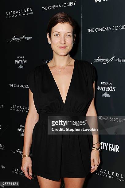 Actress Kate Walsh attends the Cinema Society with Vanity Fair & Ambrosi Abrianna after party for the of "Ultrasuede: In Search of Halston" premiere...