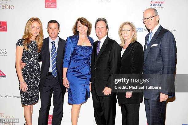 Twentieth Century Fox Television Chairman Dana Walden, Matt Walden, Dr. Judy Gasson, Far Niente Winery Chairman Larry Maguire, Barbara Fairchild and...