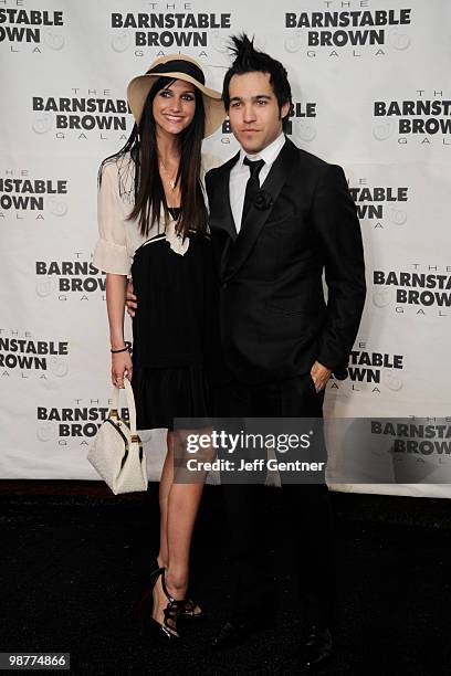 Pete Wentz and Ashlee Simpson-Wentz attend Barnstable Brown at the 136th Kentucky Derby on April 30, 2010 in Louisville, Kentucky.