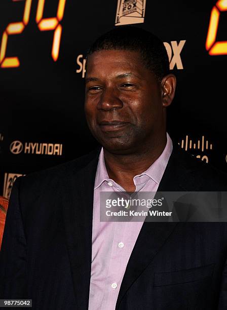 Actor Dennis Haysbert arrives at Fox's "24" Series Finale party held at Boulevard 3 on April 30, 2010 in Hollywood, California.