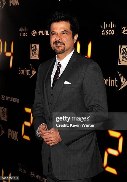 Actor Anil Kapoor arrives at Fox's "24" Series Finale party held at Boulevard 3 on April 30, 2010 in Hollywood, California.