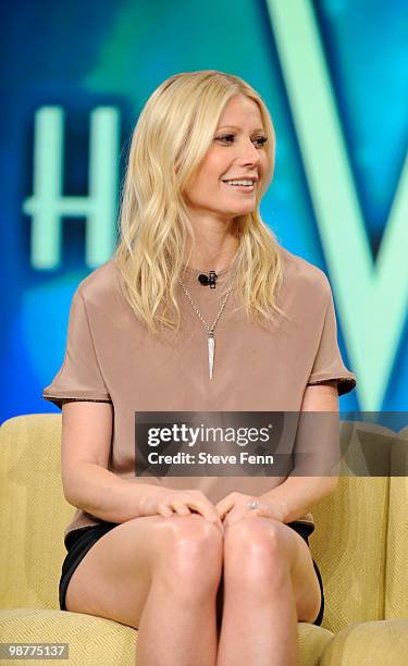 Gwyneth Paltrow was a guest on "THE VIEW," Friday April 30, 2010 airing on the Disney General Entertainment Content via Getty Images Television...