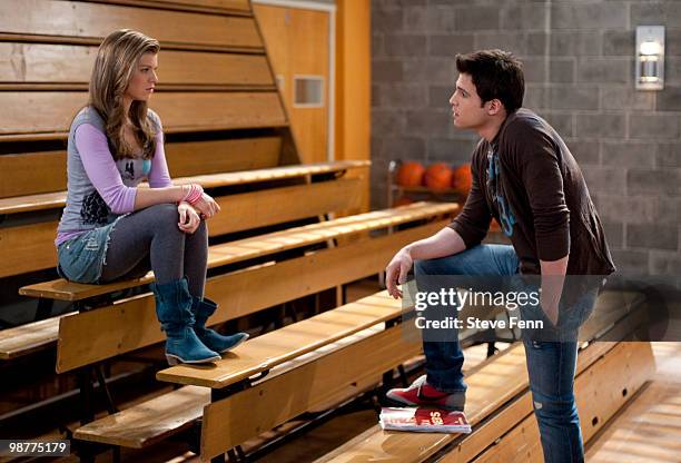 Kelley Missal and Lenny Platt in a scene that begins airing the week of April 26, 2010 on Disney General Entertainment Content via Getty Images...