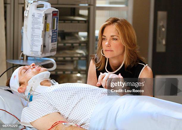 Trevor St. John and Kassie DePaiva in a scene that begins airing the week of April 26, 2010 on Disney General Entertainment Content via Getty Images...