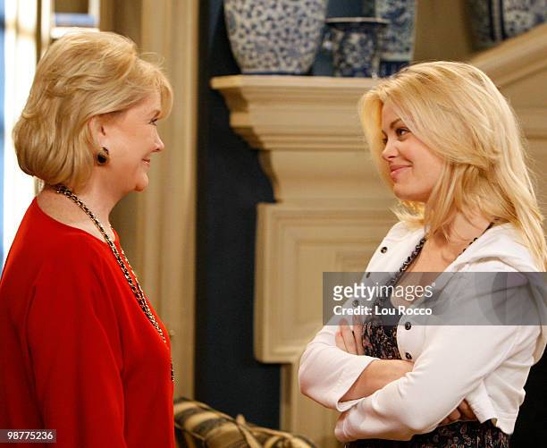 Erika Slezak and Bree Williamson in a scene that airs the week of April 26, 2010 on Disney General Entertainment Content via Getty Images Daytime's...