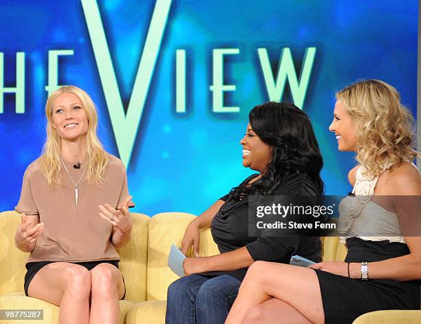 Gwyneth Paltrow was a guest on "THE VIEW," Friday April 30, 2010 airing on the Disney General Entertainment Content via Getty Images Television...