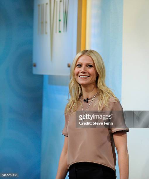Gwyneth Paltrow was a guest on "THE VIEW," Friday April 30, 2010 airing on the Disney General Entertainment Content via Getty Images Television...