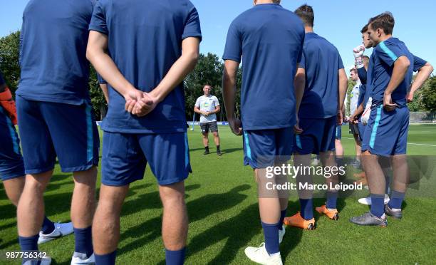 Coach Pal Dardai of Hertha BSC during the training at Schenkendorfplatz on June 30, 2018 in Berlin, Germany.