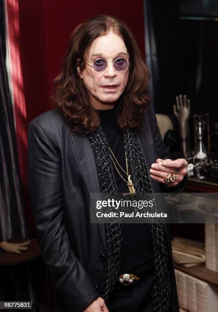 Musician Ozzy Osbourne attends the OzzFest tour announcement press conference on April 30, 2010 in Sherman Oaks, California.