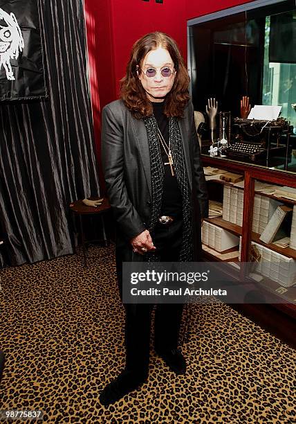 Musician Ozzy Osbourne attends the OzzFest tour announcement press conference on April 30, 2010 in Sherman Oaks, California.