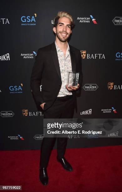 Esteban Bravo, winner of the BAFTA Student Film Award for Animation presented by LAIKA attends the BAFTA Student Film Awards presented by Global...