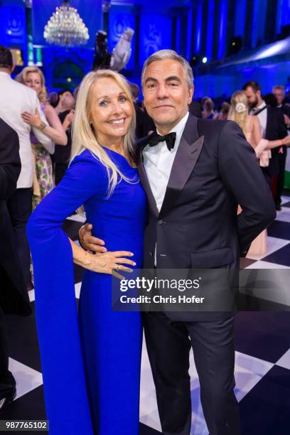 Uschi Poettler-Fellner, Christian Poettler during the Fete Imperiale 2018 on June 29, 2018 in Vienna, Austria.