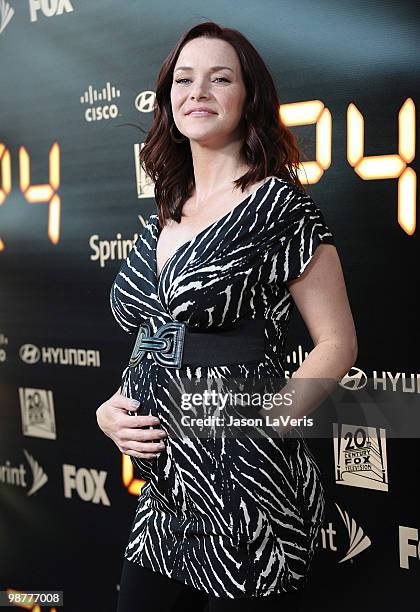 Actress Annie Wersching attends the "24" series finale party at Boulevard3 on April 30, 2010 in Hollywood, California.