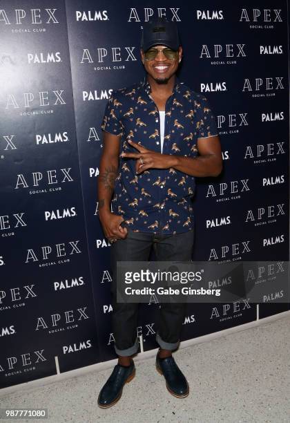 Singer/songwriter Ne-Yo attends the release party for his seventh studio album "Good Man" at Apex Social Club at Palms Casino Resort on June 30, 2018...