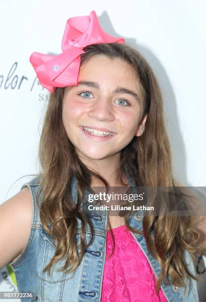 Actress Brooklyn Robinson attends the Fur & Feather Animal Sanctuary's "Paint 4 Paws" Charity Benefit at Color Me Mine on June 29, 2018 in Studio...