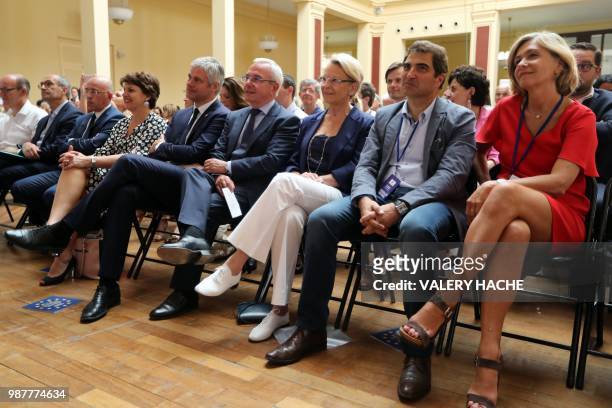 Members of the Les Republicains right-wing party: Eric Woerth, LR member of parliament and President of the Alpes-Maritimes departmental council Eric...