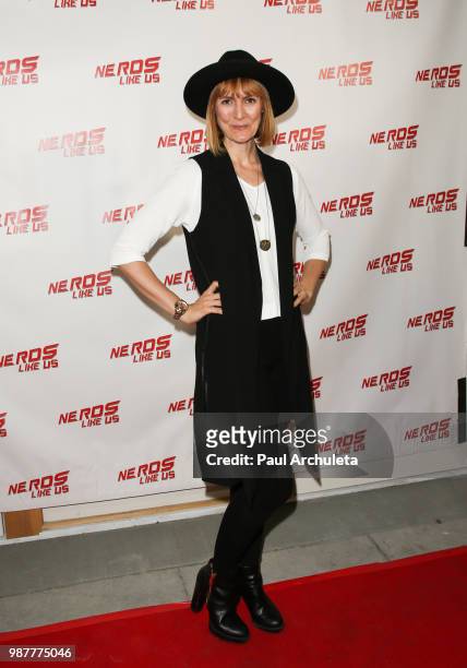 Actress Francesca Manzi attends the screening of "Child's Play" and to honor Writer/Director Tom Holland hand print ceremony at the Vista Theatre on...