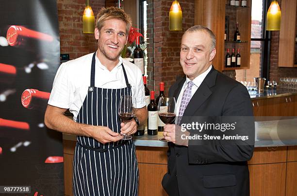 Curtis Stone and Stephen Brauer attend the Penfolds Premiere Grange Dinner at Cellar 360 at Ghiardelli Square on April 30, 2010 in San Francisco,...