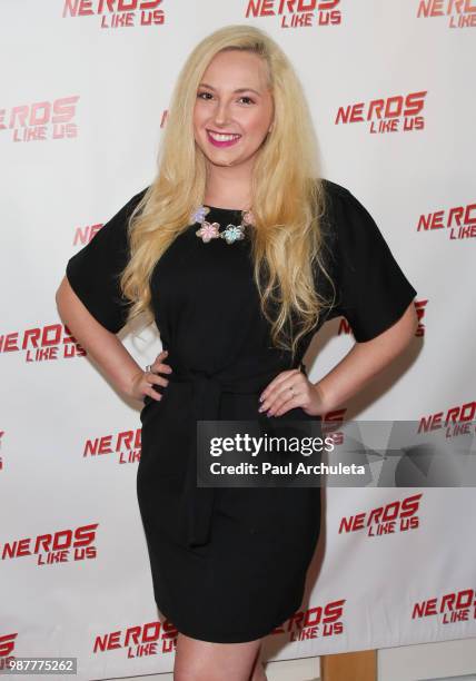 Actress Alexis Nolan attends the screening of "Child's Play" and to honor Writer/Director Tom Holland hand print ceremony at the Vista Theatre on...