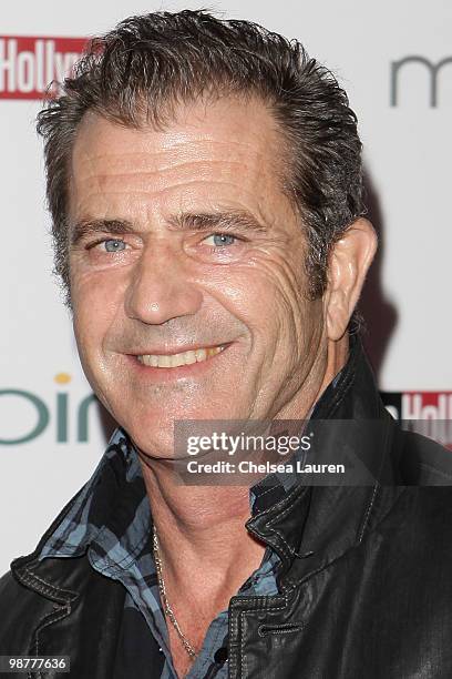 Actor Mel Gibson arrives at The Hollywood Reporter Reception Honoring Oscar Nominees at The Getty House on March 4, 2010 in Los Angeles, California.