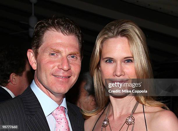 Celebrity chef Bobby Flay and wife, actress Stephanie March attend the The New Yorker party during White House Correspondents dinner weekend at the W...