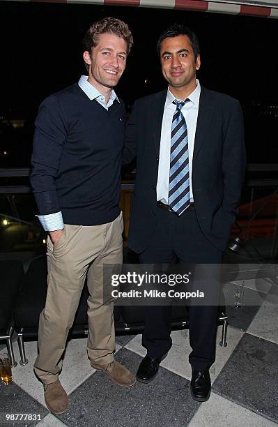 Actor Matthew Morrison and Kal Penn attend the The New Yorker party during White House Correspondents dinner weekend at the W Hotel Washington, DC on...