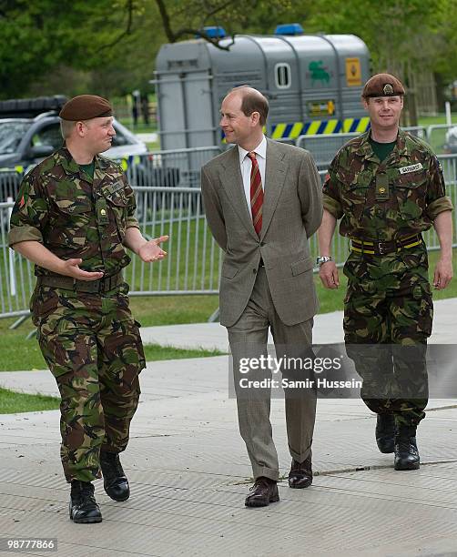 Prince Edward, Earl of Wessex attends day 2 of the Badminton Horse Trials on May 1, 2010 in Badminton, England.