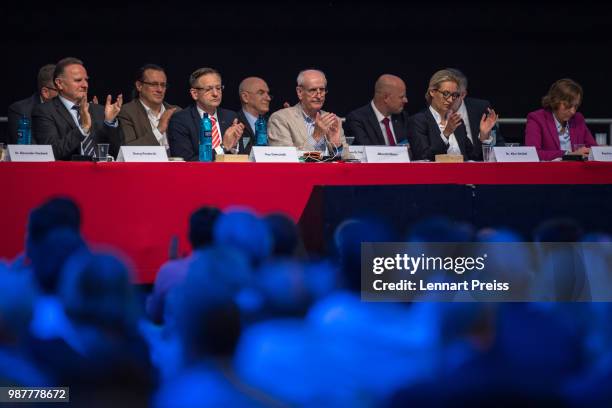 Georg Pazderski , Kay Gottschalk, Albrecht Glaser, Alice Weidel and Beatrix Von Storch of the right-wing Alternative for Germany political party...