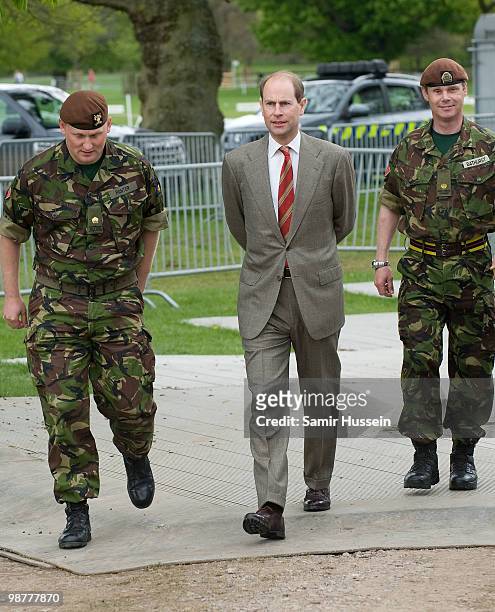 Prince Edward, Earl of Wessex attends day 2 of the Badminton Horse Trials on May 1, 2010 in Badminton, England.