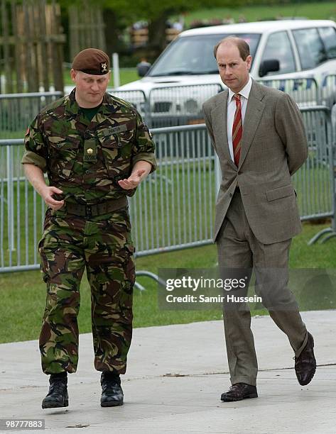 Prince Edward, Earl of Wessex attends day 2 of the Badminton Horse Trials on May 1, 2010 in Badminton, England.