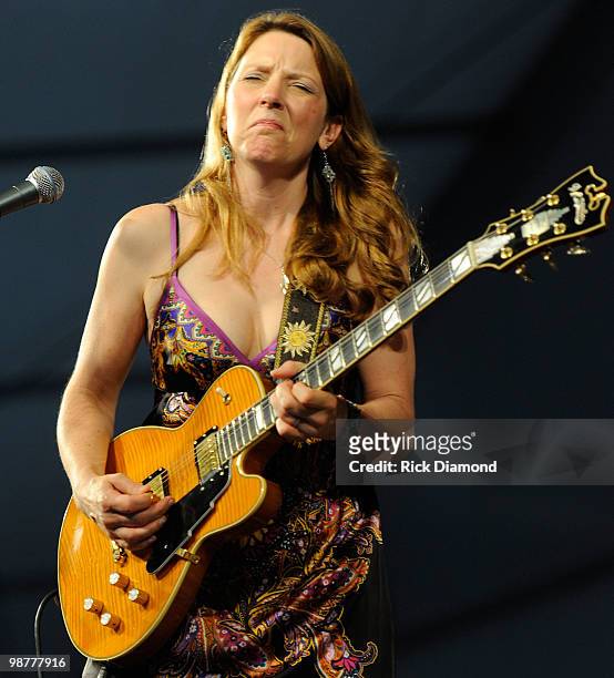 Susan Tedeschi perform at the 2010 New Orleans Jazz & Heritage Festival Presented By Shell - Day 5 at the Fair Grounds Race Course on April 30, 2010...