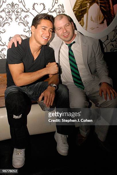 Mario Lopez and guest attend an evening at Angels Rock Bar on April 30, 2010 in Louisville, Kentucky.