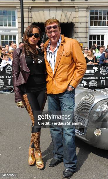 Michael Madsen and Eve attend a photocall for send off of The Gumball 3000 Rally on May 1, 2010 in London, England.
