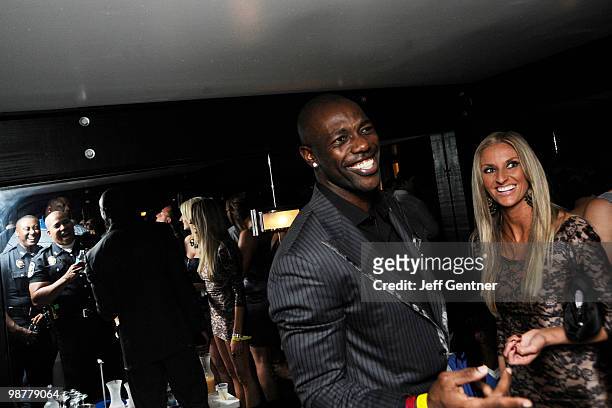 S Terrell Owens attends Prime Lounge's Playboy Celebrity Lounge at the 136th Kentucky Derby at Prime Lounge on April 30, 2010 in Louisville, Kentucky.