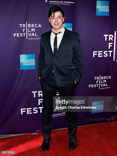 Designer Malan Breton attends the "Ultrasuede: In Search of Halston" premiere during the 9th Annual Tribeca Film Festival at the SVA Theater on April...