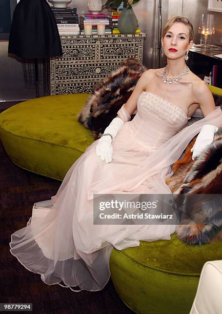 Model Christina Cabraru attends the launch party for "Dreaming of Dior" at Luxe Laboratory on April 30, 2010 in New York City.