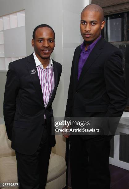 Jason Parker and Brandon Forker attend the launch party for "Dreaming of Dior" at Luxe Laboratory on April 30, 2010 in New York City.