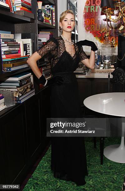 Model Christina Cabraru attends the launch party for "Dreaming of Dior" at Luxe Laboratory on April 30, 2010 in New York City.