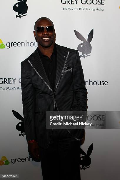 Terrell Owens attends the Playboy Celebrity Lounge at Prime Lounge on April 30, 2010 in Louisville, Kentucky.