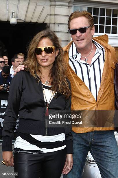 Jade Jagger and Michael Madsen attends photocall for send off of The Gumball 3000 Rally on May 1, 2010 in London, England.