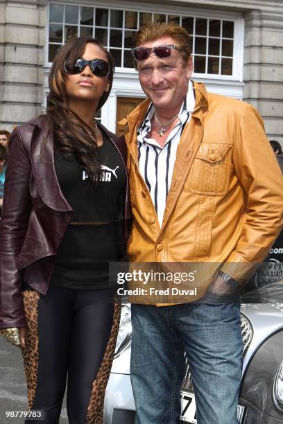Eve and Michael Madsen attends photocall for send off of The Gumball 3000 Rally on May 1, 2010 in London, England.