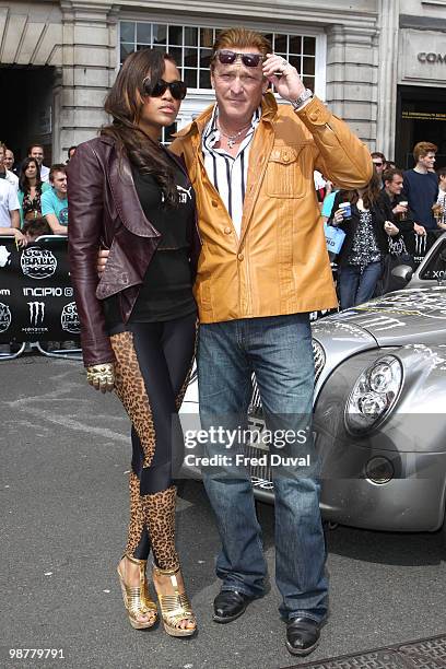 Eve and Michael Madsen attends photocall for send off of The Gumball 3000 Rally on May 1, 2010 in London, England.